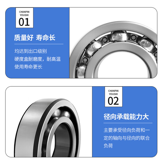 HRB哈尔滨轴承6212 6213 6214 6215 6216 6217rz zz深沟球双密封 HRB 6213-2Z (双铁封内径65mm)