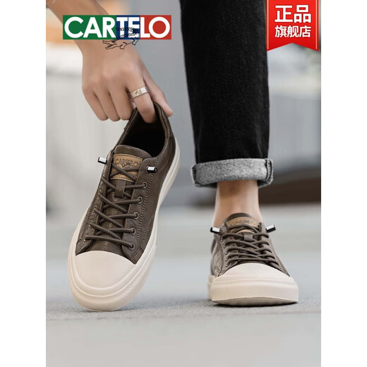 Katiles Crocodile Chaussures pour hommes décontractées Chaussures en cuir masculin Chaussures de sport pour hommes Chaussures en cuir authentiques Gleant Bleu Ice-7374-quatre saisons 40 Taille de chaussures de sport standard