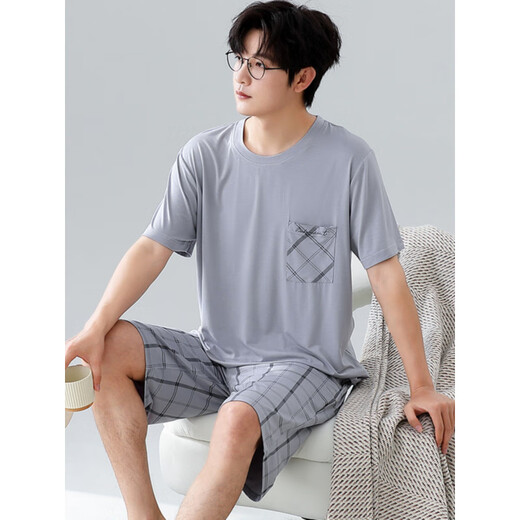 Yalu modal pijamas shorts de manga corta de manga corta ropa casera jóven