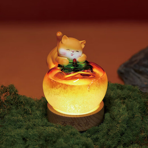 New cultural and creative Forbidden City weather bottle, home office desk decoration, atmosphere night light, birthday gift, everything goes well