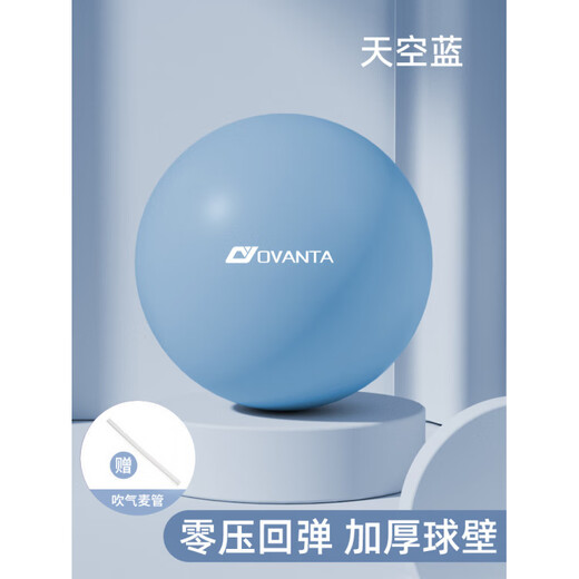 Ovanda Yoga Ball Pelvic Floor Muscle Kegel Pilates Small Ball Pelvic Floor Muscle Training Postpartum Core Repair Elegant Purple 20-25cm Free Adjustment Comes with Inflatable Stick