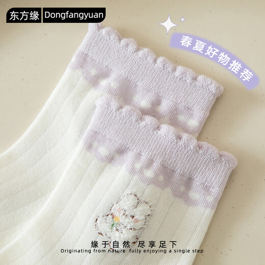 
Oriental Socks Women's Short Socks Spring and Summer [10A Antibacterial and Deodorant] Thin Breathable Cute Purple Rabbit Short Bubble 5 Pairs Mixed Color 5 Pairs One Size 35-40 Size