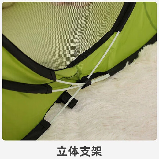 OIMG儿童帐篷室内沙滩户外一键折叠简易速开便携宝宝恐龙小帐篷可睡觉 儿童帐篷【绿色小恐龙】