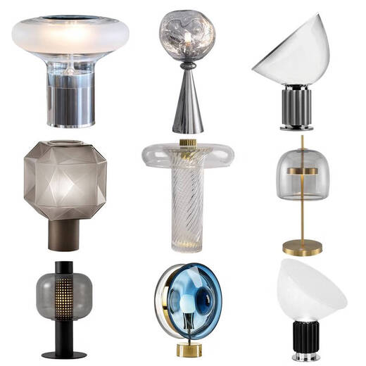 Décoration légère de lit de lit lampe de bureau de luxe nordique Nordic Simple Verre Salon Room de chambre