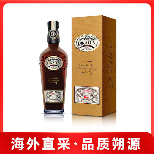 Dikalun (Dikalun) Original importierter Whisky in Großbritannien, Liujin Noble English Wine Gift Box Collection [Tikalun Noble] 700ml-1 Flasche