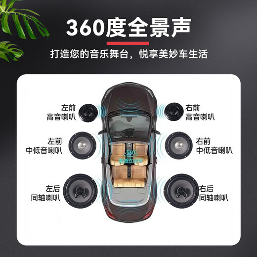 丹拿.爵士 TANNER.JAZZ柏林之声汽车门全车载音响喇叭升级改装套装6.5寸DSP功放哈曼卡顿 前门2中低音+2高音