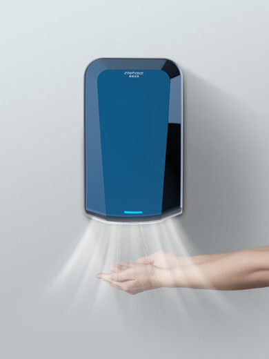 
XMSJ hand dryer fully automatic induction dryer hand dryer bathroom mobile phone stainless steel commercial hand blower hand dryer A3892 white stainless steel long model