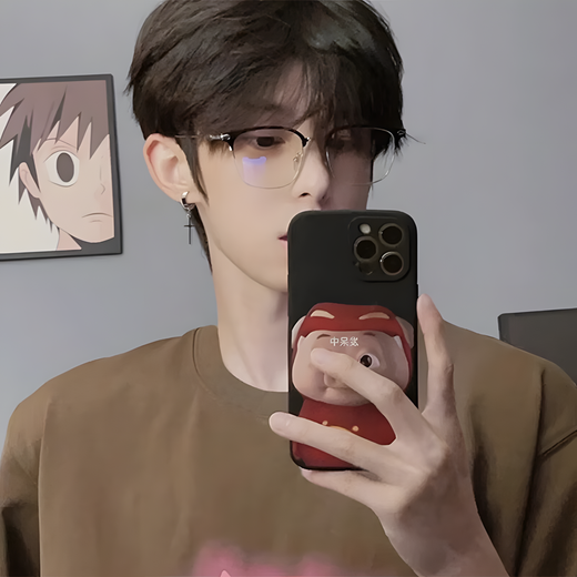 UOSU earrings for men without piercings cross ear clips ins cold style American cool handsome men simple fashion trendy men's earrings a pair of cross silver ear clips