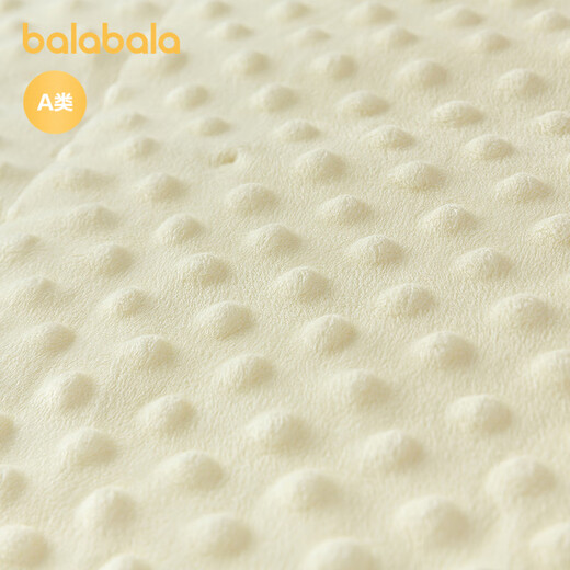Balabala shopping mall same style baby blanket newborn blanket 2025 new plus velvet warm, comfortable and cute white and green tone 00314 110x140cm