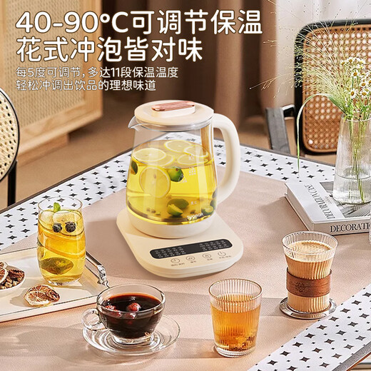 SUOBQR Subo Health Pot 316L Stainless Steel 1.8L Tea Boiler Flower Teapot Constant Temperature Kettle Kettle Electric Kettle Office Insulation Teapot Household Health Kettle Genuine 304 Material 20 Big Menu 24H Intelligent Insulation 1.8L