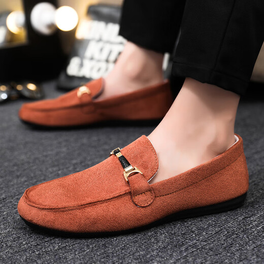Mountaineering Road Layman Frühlings- und Herbst Atmungsfreie Bohnenschuhe für Männer koreanische Version der Internet Celebrity Society jung