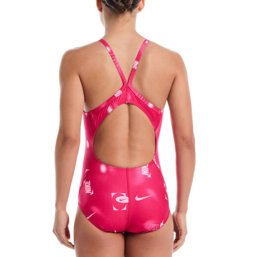 
NIKE Nike Children's Round Back One-Body Triangle Swimsuit Women's NESSFO17-687 Rose Powder One Size (20)