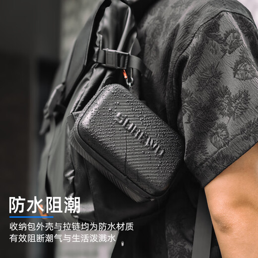 SUREWO suitable for Gopro13/12 digital storage bag sports camera accessories small bag Hero10 9 11 8 7 6 portable hard shell anti-fall, shockproof and waterproof