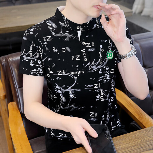 UNI QLO 2025 new summer half-sleeved men's short-sleeved polo shirt T-shirt trend F9215 white M