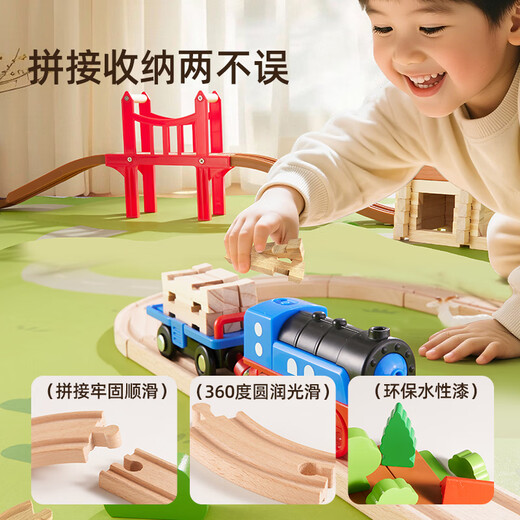 Meile Childhood Children's Day Gift Building Buildings Assemblé Trains Trains Trains Trains Modèles Toys Boîtes de jouets de 3 à 6 ans