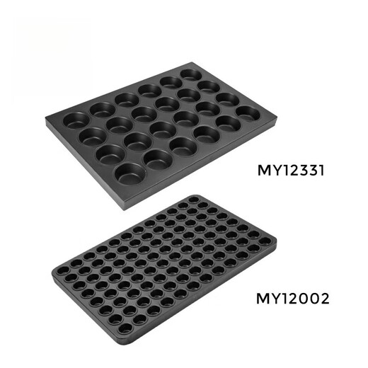 MPPMCK Sanneng Baking Tray Muffin Cake Mold Commercial Cake Non-stick Mini Bread Muffin Pudding Mold 35-link pudding Baking Tray MY14222