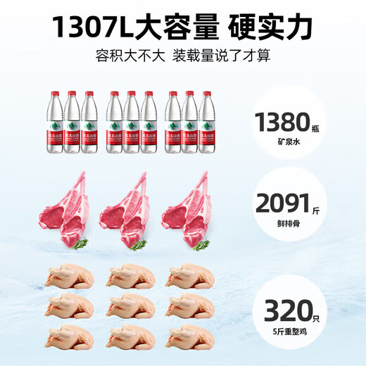 星星(XINGX)冰柜商用大容量全冷冻全冷藏冷柜卧式冰箱单温718g一级能效保鲜冷藏柜速冻柜BD/BC-718G