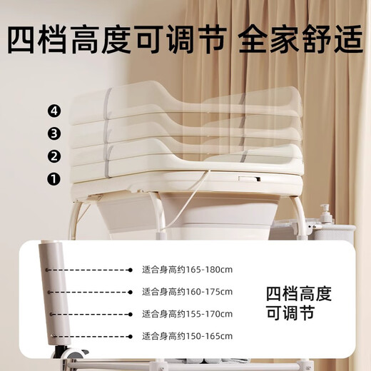蒂乐尿布台婴儿护理台多功能可储物新生儿宝宝换尿布带浴盆抚触台 【你很值得】挚爱·带实时温显浴