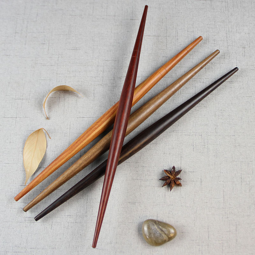
Yonghuan rolling pin mahogany solid wood purple sandalwood log jujube wood fish belly two tip double-pointed pin rolling pin household use purple sandalwood 3519cm