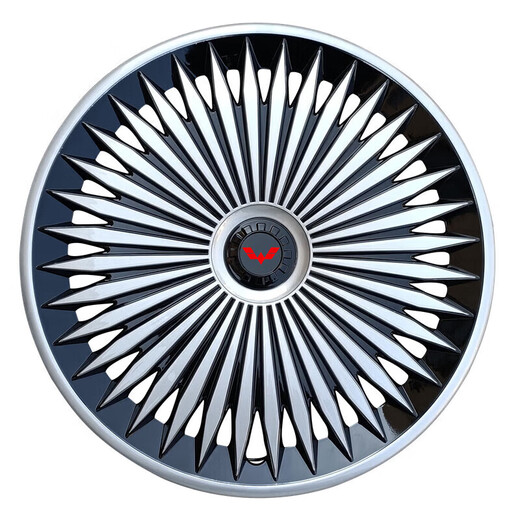 Adecuado para Wuling Rongguang NUEVA TARJETA VIAJE CUBIERTA CUBIERTA PULMA CUBIERTA DE CAPA DE RUEDA Iron Cubierta de anillo de acero SN7374 de 15 pulgadas Silver 1