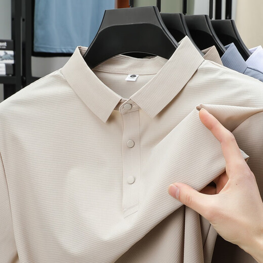 ZZANG / INS LUX LUXE LUXE LUXE LUXEUR HEUR DE GLACE SENS SENS SENS SECTURES POLO COURRES CHATS MENS MEN'S NOUVEAU T-shirt de revers décontracté Top 12357 White 2xl (recommandé 145-165jin [Jin est égal à 0,5 kg]))