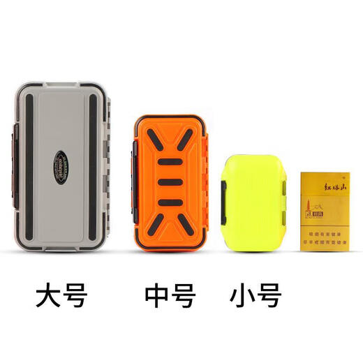 Baichao fishing storage box accessories box multi-functional fishing gear fishing gear rock fishing accessories box Luya fishing size accessories large (gray)