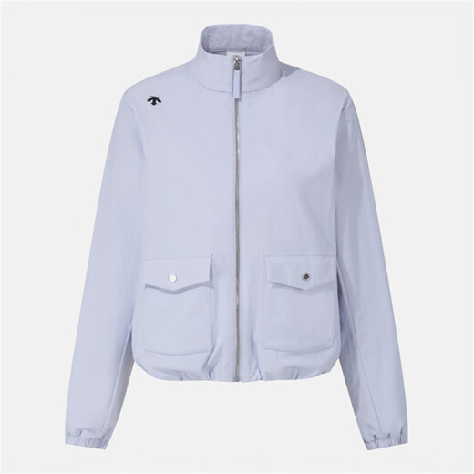 迪桑特（DESCENTE）女士梭织保暖夹克 初秋新品潮流运动女装  立领宽松百搭长袖外套 薰衣草紫/ Lavender S /85