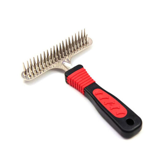 Aipu dog hair brush depilation comb long-haired Alaskan Border Collie Golden Retriever special large dog nail rake comb old style double row comb