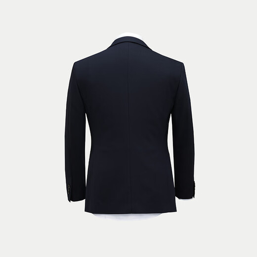Heilan House (HLA) suit men's spring and autumn new flat lapel imitation wool suit elastic waist clothes men's suit jacket Navy 56 175B /96B (48B) recommended 69~75kg