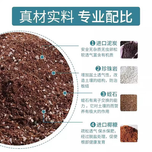 Deli nutritional soil universal flower growing soil succulent orchid soil peat soil planting soil flower growing vegetable potting soil 10L