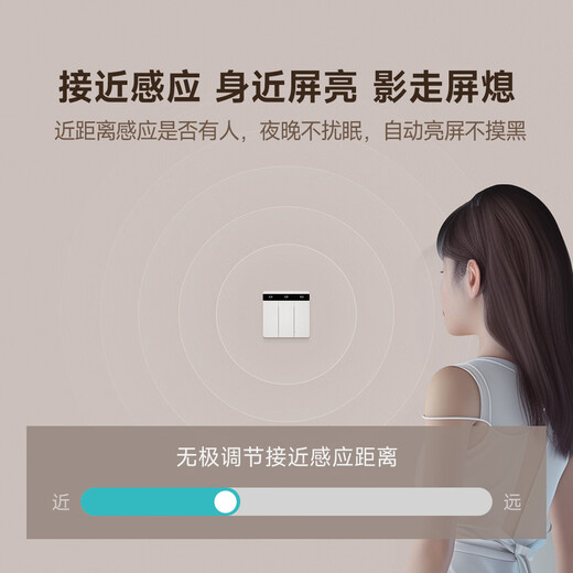 领普科技智能屏显开关E2 Pro 按键名称可改Mesh2.0已接入米家APP 零火双键