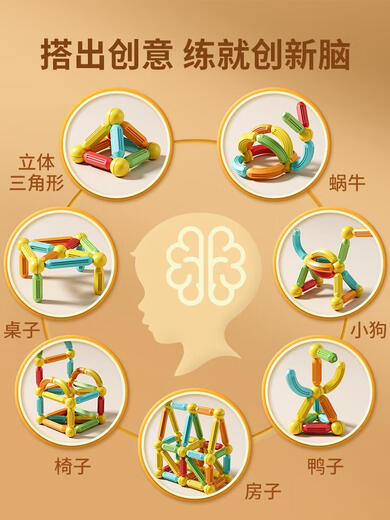 六一儿童节玩具2025女童过家家4岁男孩女孩安全礼物3-9岁 加大号-豪华102件套升级强磁+3c