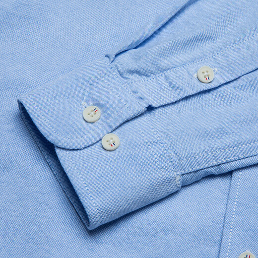 
Hengyuanxiang stand-up collar denim shirt men's long-sleeved summer thin neckless round neck spring and autumn top blue ice silk casual shirt 11162 white S 165