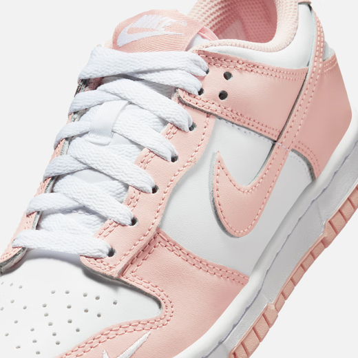 
Nike (NIKE) DUNK LOW big children's sneakers IF6172 100 white/washed coral red 35.5