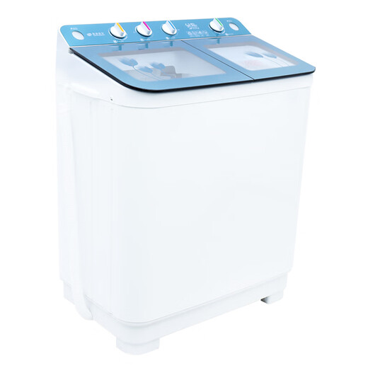 Weili Waschmaschine Semi-automatische 12-Röhrchen-Jin [Jin entspricht 0,5 kg] Großkapazität Doppelbarrel reiner Kupferdraht Dual Motor Starker Power XPB120-9896S China Blau