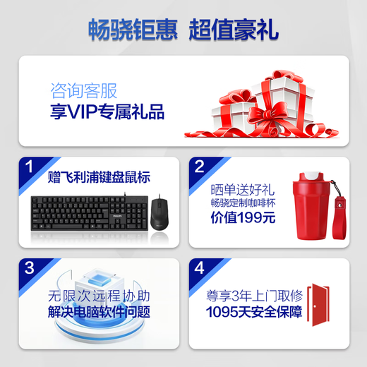 Changxiao Shangqi A National subsidy 20% desktop computer host commercial office home stand-alone machine (13th generation i7 13650HX 16G 512G WiFi)