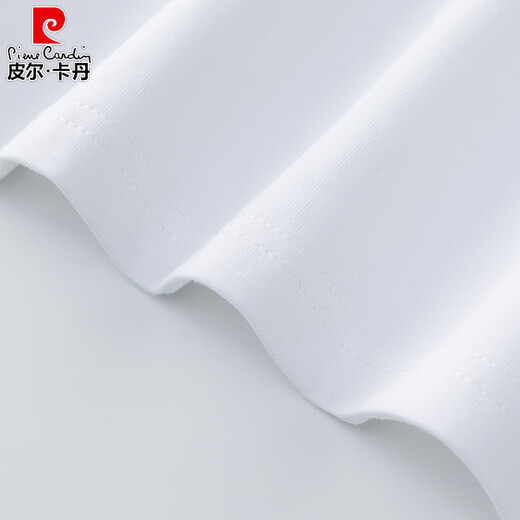 Pierre cardin summer 2025 new pure cotton white T-shirt for women short-sleeved loose temperament student versatile shoulder T-shirt top 9793 white short-sleeved M (recommended 80-105 Jin [Jin equals 0.5 kg])
