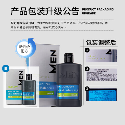 Flower Print Men's Lotion Moisturizing Oil Control Moisturizing Milk 100ml Refreshing Lotion Moisturizing Skin Care Gift for Boyfriend