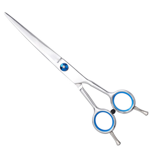 Laiwang Brothers Pet Grooming Scissors Dog Shearing Scissors Comb Cat Hair Trimming Tools Straight Cut/Dental Scissors/Curved Scissors Starry Sky 7-inch Double Tail Curved Scissors