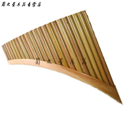 时笙22管25管苦竹排箫乐器G调C调演奏校音初学入门款 厂家 22管C调棕色款