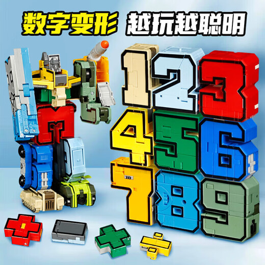 Juguetes de letras transformadas digitales Equipo King Kong Combinado Robot Gran Robot 3-6 años Juguetes educativos 1 de junio Juego de animales de 7 letras (Hijklmn) 1-3 años 61 Regalo de cumpleaños del día infantil Regalo de cumpleaños