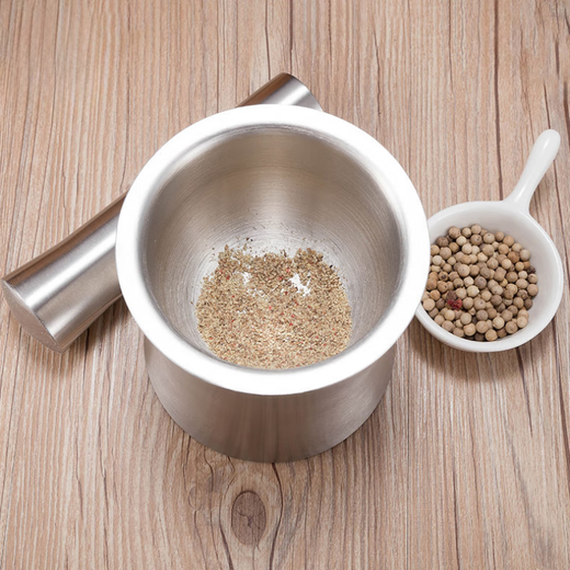 ZWILLING German-made 316 stainless steel garlic pounder, garlic pounding bowl, garlic press, multifunctional garlic mortar, 316 stainless steel pounding bowl