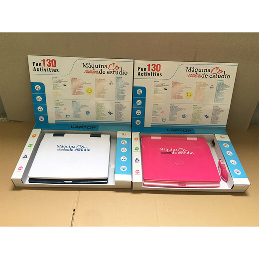 Yusenyi Children's Foreign Trade Early Education Espagnol English English Spanish Bilingual Learning Machine Toys 130 Fonction ordinateur portable BT-271E English Learning Machine (rose / bleu)