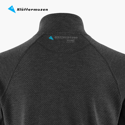 KLATTERMUSEN Climbing Rat 10056 Hugo Women's Half Zipper Pullover Hoodie-Huge 1/2 Zip Sweater W's 962/Raven/Russet Black/Russet XS