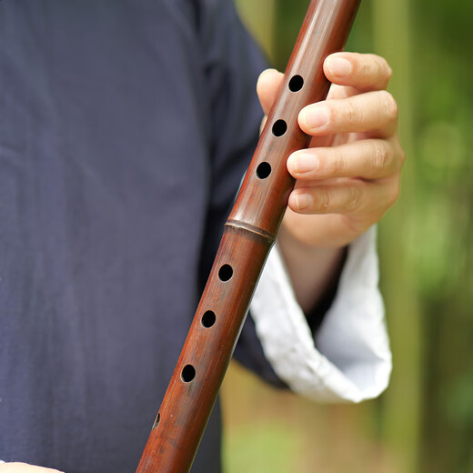 
Yuping flute, Smoky bamboo flute, Professional playing the eight-hole Xiao instrument, Cao Jun made Guizhu semi-carbonized pipe, large lacquer flute, Eight-hole D tune, Dongxiao