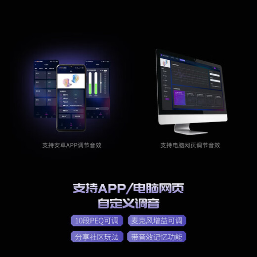 EPZ G30 free customization high-end gaming headphones in-ear wired HiFi music earplugs high-fidelity e-sports no delay sound card level chip professional competitive headset TYPE-C external microphone 1.7 meters supports EQ