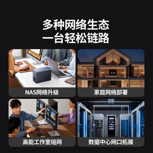 GreenLian 25G high-speed switch 8-port Gigabit enterprise-grade fiber optic network splitter CM753 Model CM753 Encode 35048