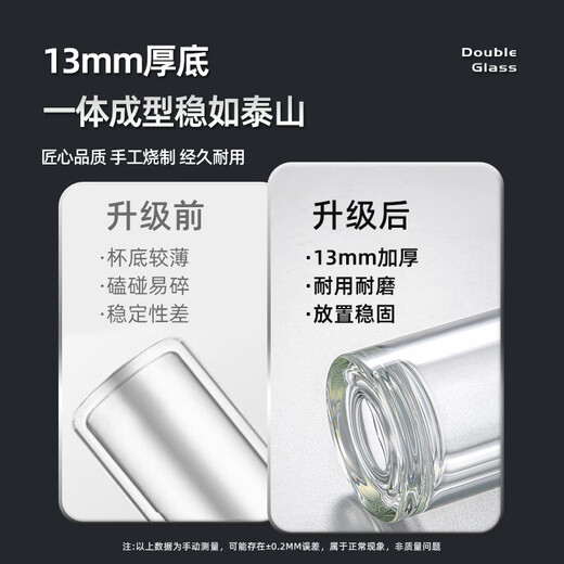 Mingguang tea cup tea water separation tea cup glass water cup men's tea cup glass high borosilicate green tea cup