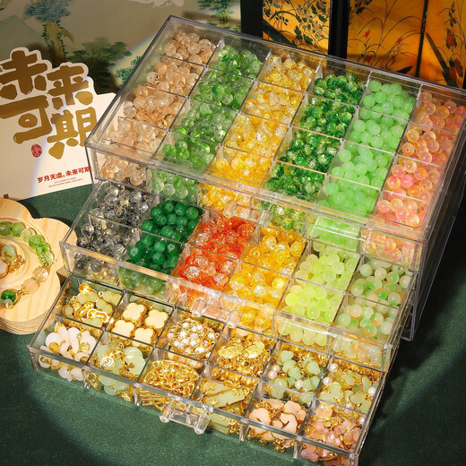 罗璃女孩生日礼物古风串珠儿童玩具7-12岁手工diy10女童小学生首饰盒8