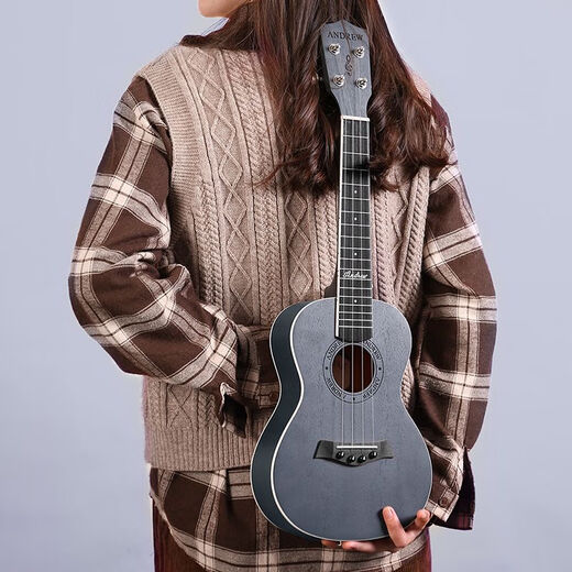 Andrew (Andrew) ADL Ukulele Estudiante de entrada para principiantes de nivel inicial de 23 pulgadas Guitarra de chapa de chapa pequeña de 26 pulgadas Full Peach Blossom Clob Baby + Gift Bag + Plus